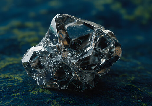 Closeup crystal specimen