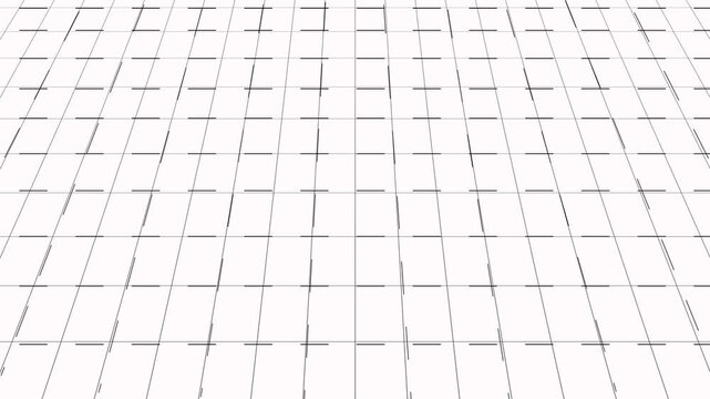 White Grid Pattern with Black Lines Extending into the Distance image photo