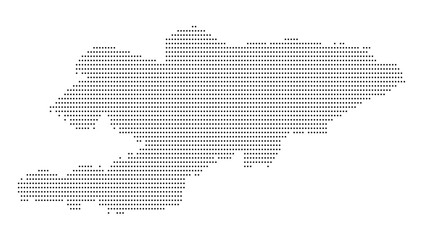 Obraz premium Kyrgyzstan Country Map Vector Illustration with dotted, Border, and Geographic Shape Featuring Bishkek Capital and Central Asia Region for Travel, Cartography, Atlas, and Modern Design Use