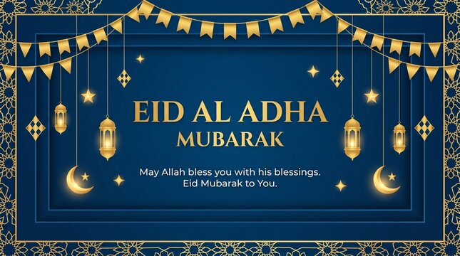 Eid al adha bakrid festiva banner design