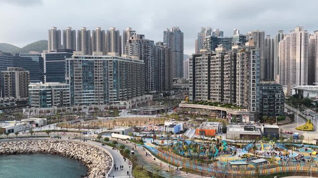 Colorful waterfront park stretches across Tseung Kwan O Feb 7 2026