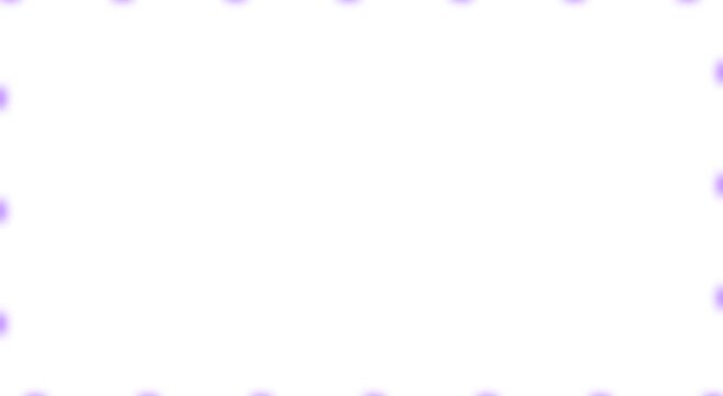 Minimalist purple dashed border animation