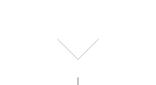 Minimalist v-shape line animation motion