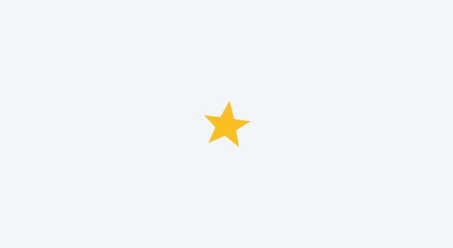Minimalist yellow star animation motion
