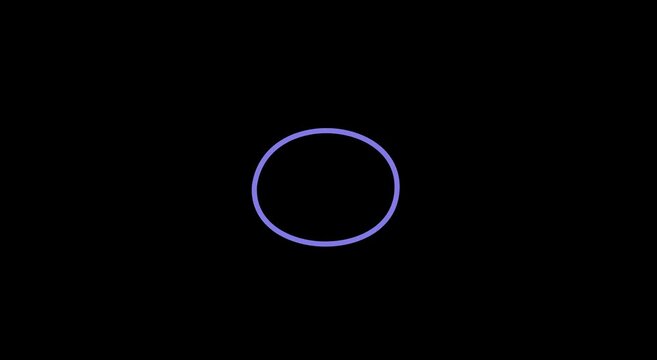 Neon circle loading animation set animation