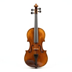 Fototapeta premium Acoustic violin isolated on white background musical instrument