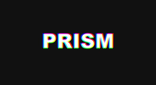 Prism glitch text animation effect animation