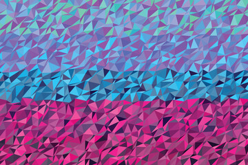 Fototapeta premium Abstract geometric low poly background with vibrant colors, isolated on transparent background