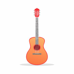 Obraz premium Acoustic Guitar Illustration
