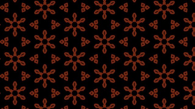 Abstract Geometric Floral Background Transparent Move Diagonal Right to Left