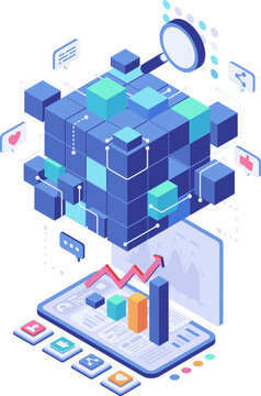Isometric Social Media Data Analytics and Digital Marketing Strategy