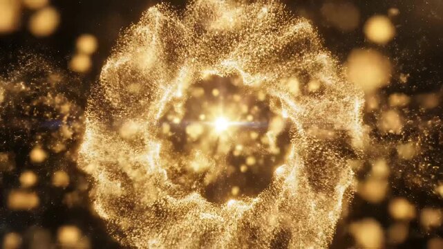 Cosmic explosion in space emphasizing modern aesthetics and minimalist design