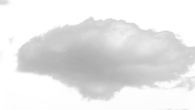 Isolated PNG cutout of a cloud on a transparent background, ideal for photo bashing, matte-painting, concept art