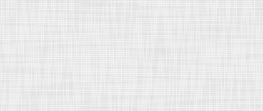 Grey fabric seamless texture. Gray cross hatch linen canvas repeating background. Weave sackcloth material wallpaper. Rough rustic woven burlap surface textile. Vector organic hessian cotton backdrop