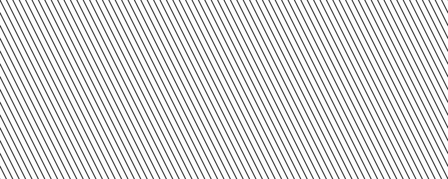 Black slash linear seamless pattern. Repeating subtle diagonal lines background. Abstract slanted stripes backdrop. Fine tilt pinstripe line wallpaper. Repeated oblique stripe texture overlay. Vector