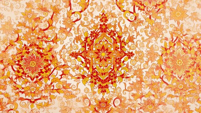 Batik Sido Mukti Indonesian Floral Heritage 4K Motion