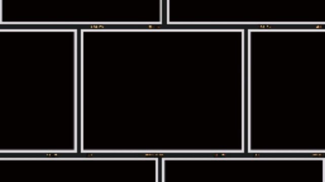 rolling film on black backrounds