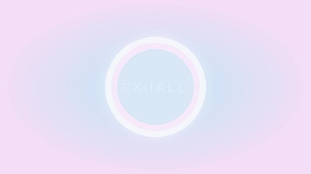 Exhale Breathing Meditation Animation with Gradient Ring