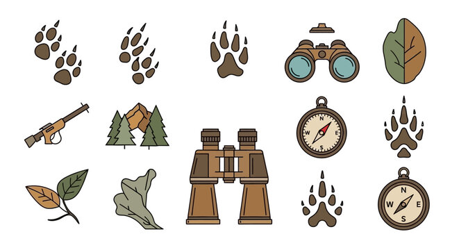 Vintage hunting gear and accessories.