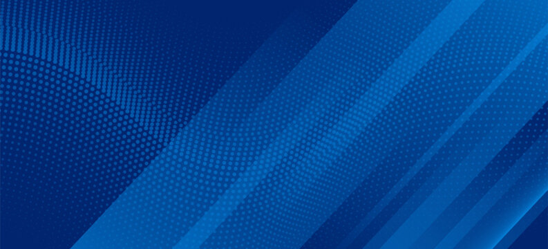 Abstract blue background with glowing geometric lines. Modern blue gradient square shape design. Futuristic technology concept. Suit for brochure,