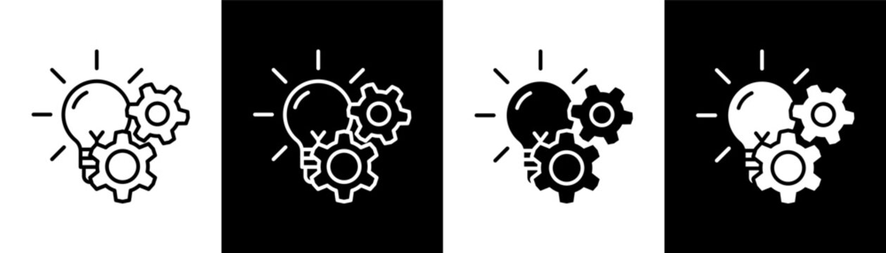 control method  white icon set design