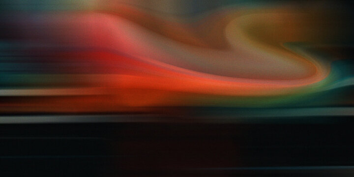 Dynamic and vivid abstract background featuring swirling lines of red, orange, blue, and green colors with motion blur effect.