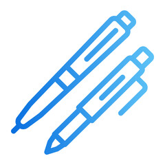 Fototapeta premium Pen Line Gradient Icon
