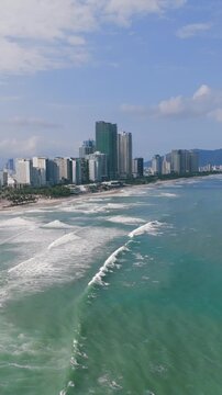 Tropical Beach Da Nang Vertical Video for Shorts and Reels