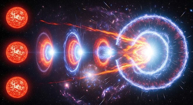Stellar Evolution - From Red Giant to Supernova Explosion.