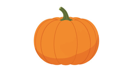 Obraz premium A vibrant orange pumpkin illustration.