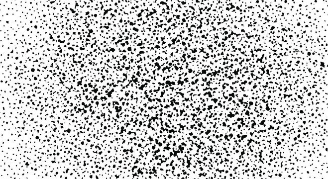 Black Dots on White Background, Halftone Pattern