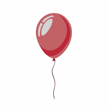 Red Balloon with String
