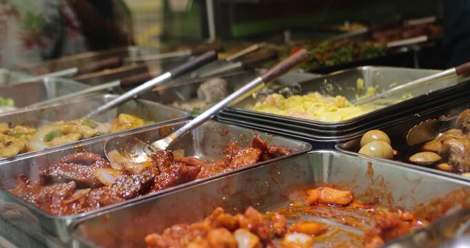  Chinese fast food selling at the restaurant