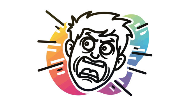 Man Screaming in Frustration, Exasperation, and Anger