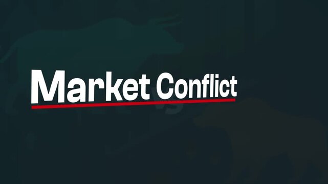 Market Conflict: A visual representation illustrating a market conflict, emphasizing the concepts of competition and challenges within the business realm.