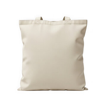 Beige canvas tote bag mockup for eco friendly shopping and branding promotional.