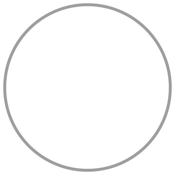 Gray Circle Minimalistic Outline Design