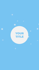 Vertical Modern Tech Text Animation for Mobile App Intro