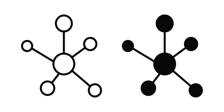 Multichannel icon Illustration vector set, glyph and line icons