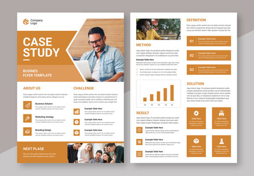 Case Study Flyer Template Layout