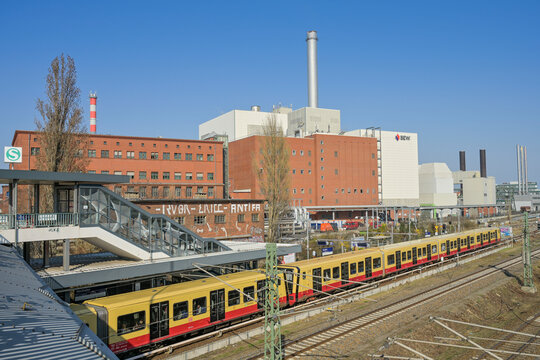 Heizkraftwerk Moabit, Friedrich-Krause-Ufer, Moabit, Berlin, Deutschland
