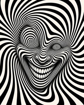weird face spiral 