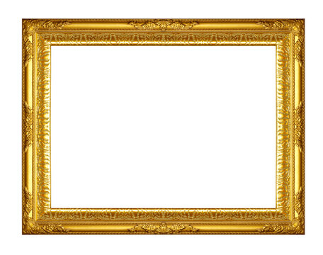 Gold Old picture frame
