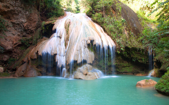 The natural waterfall in Thailand