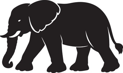 Obraz premium Elephant silhouette