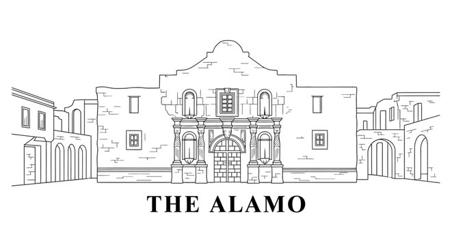 The Alamo historic mission building stands in Texas cityscape at daytime