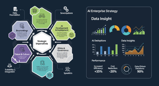 Business infographic with data insights.