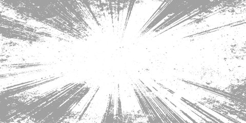 Abstract radial explosion with ink splatter lines bursting from the center, high-contrast black and white, dynamic motion, vintage grunge texture vector illustration, minimalist background. © TextureStock