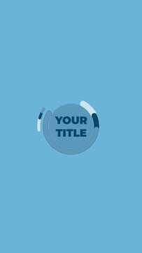 Minimal Circles Loop Text Animation Title Vertical for Social Media