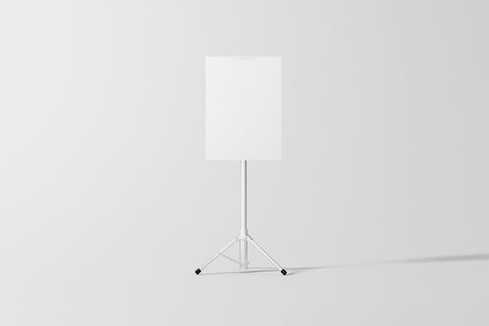 Tripod banner front view mockup